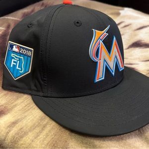 Miami Marlins New Era 59Fifty Size 7 3/4 2018 Pro Light Spring Training Fitted